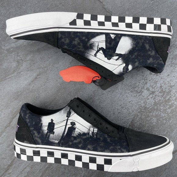 Vans House of Terror Shoes Size 10.5 Mens The Exorcist Womens 12 Off The Wall - Picture 4 of 11